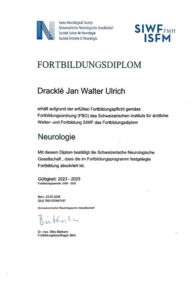 SNG Fortbildungsdiplom — Seite 1